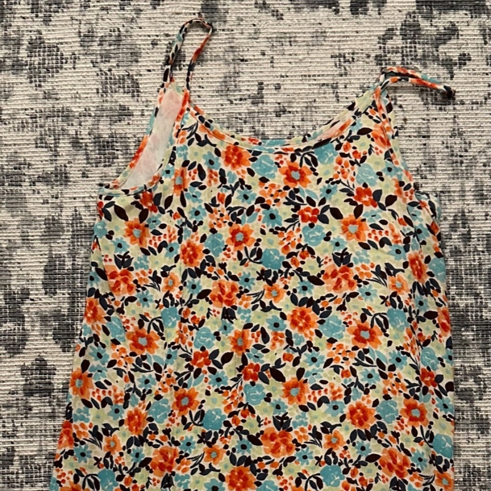 Oneill floral print knee length spaghetti strap summer dress